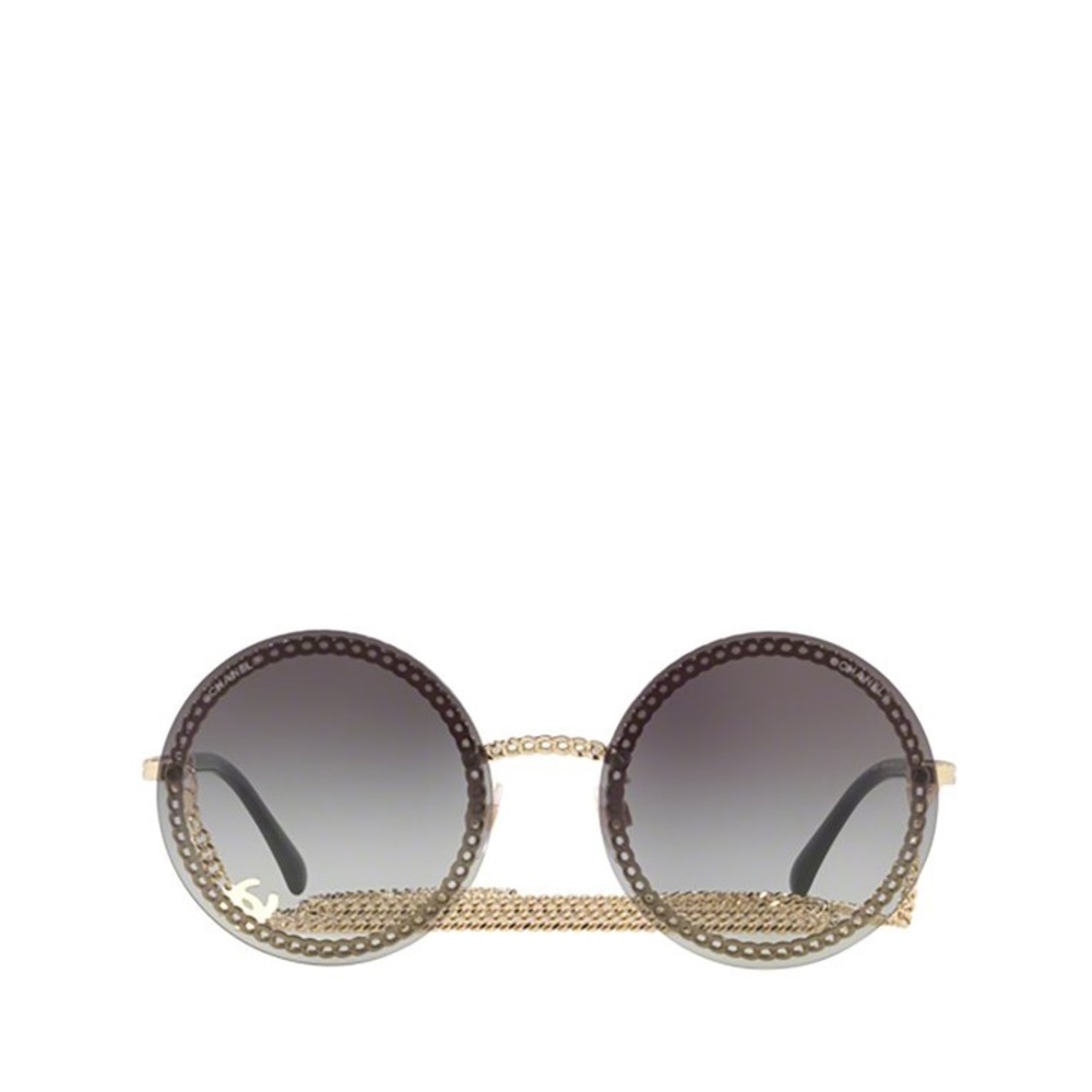 Chanel Round Frame Chain Sunglasses